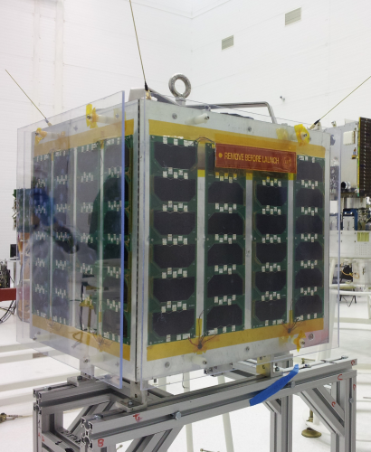 UniSat-5 in the clean room during integration