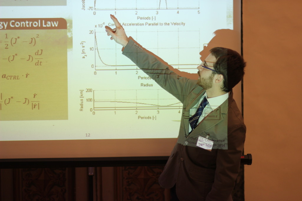 One of the speakers gives a lecture during Dycoss 2014