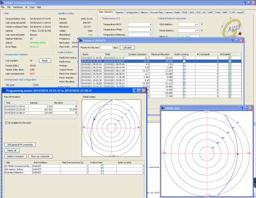 UNISAT-6 automatic ground station software