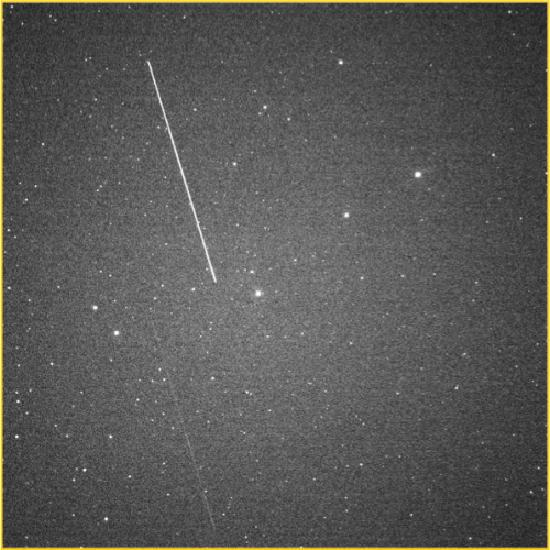 Picture of debris from Cosmos 2251 and Iridium 33