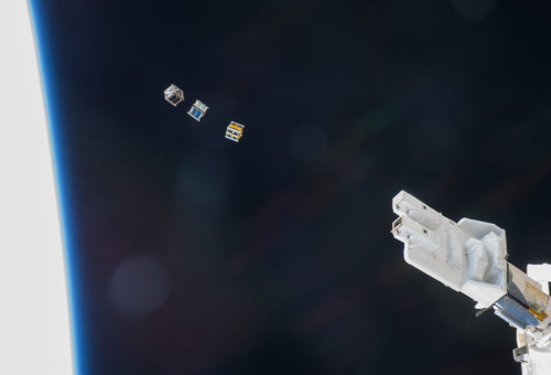 CubeSats being released from ISS ©Expedition 38 Crew, NASA