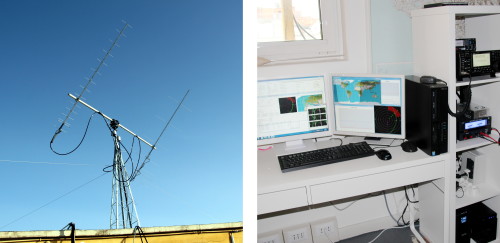 Gaussteam Ground station in Rome for microsatellites space operations