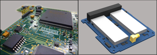 Gauss onboard computer Abacus and UHF Radio