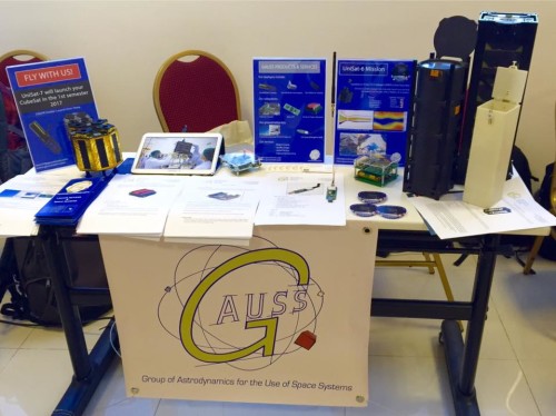 GAUSS Stand at the II Latin American IAA CubeSat Workshop in Florianopolis 