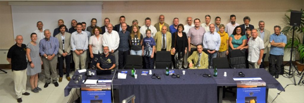 Group photo of 2019 IAA Space Debris Conference in Castelgrande